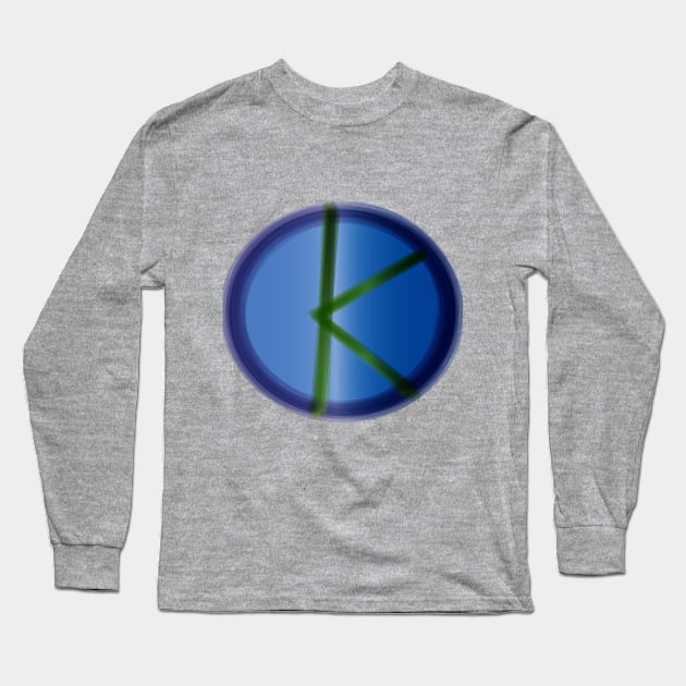 My Intial In A Circle Final Long Sleeve T-Shirt by Myhamsters1